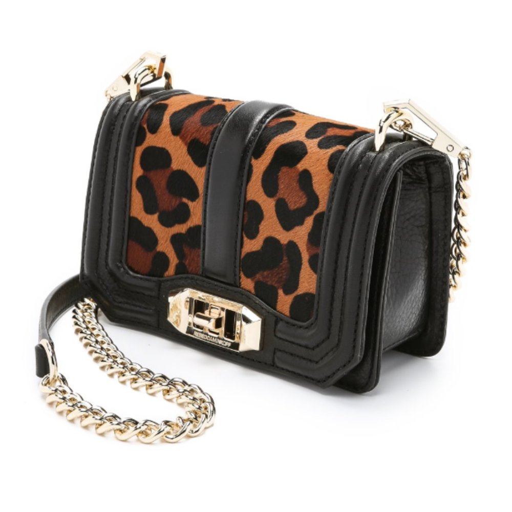 Rebecca Minkoff Mini Love Purse Leopard Calf Hair